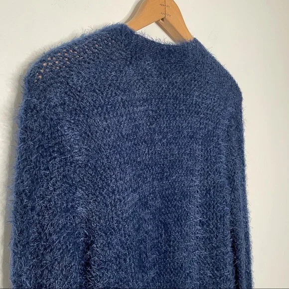 Lovers + FriendsNavy Ferrara Eyelash Open Cardigan Duster
